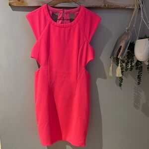 SABO Skirt Elegant Pink Sleeveless Dress S